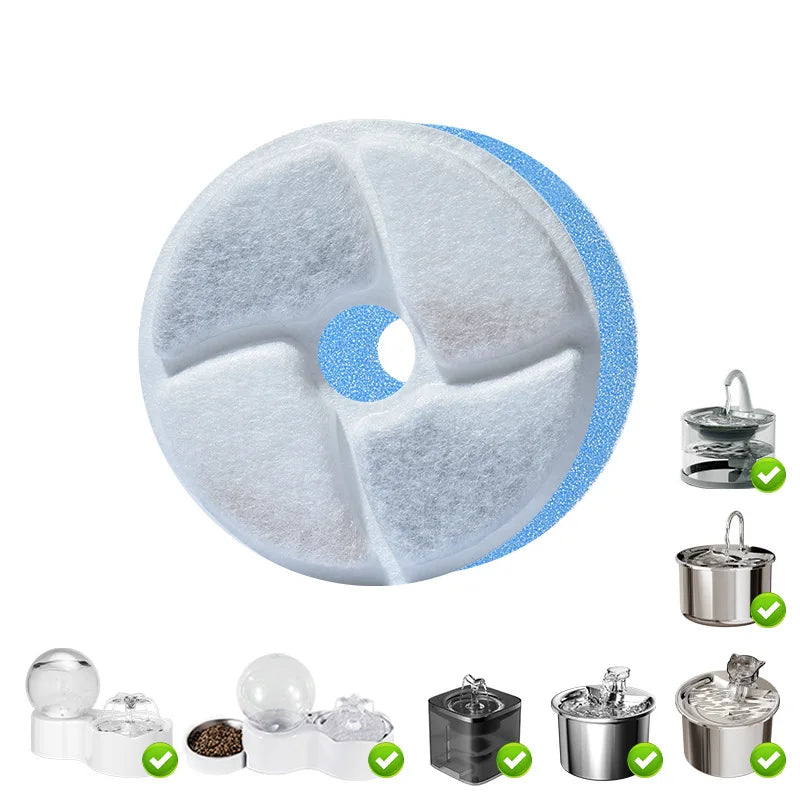 Wholesale Cat Water Fountain Replacement Filters Activated Circle Fountain Carbon Filter for Hot Sale Fountain Manufacturer