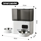 2026 New 5L Automatic Cat Feeder with Stainless Steel Water Bowl Dog 5G Smart Pet Feeder with Camera Voice Interaction OEM ODM