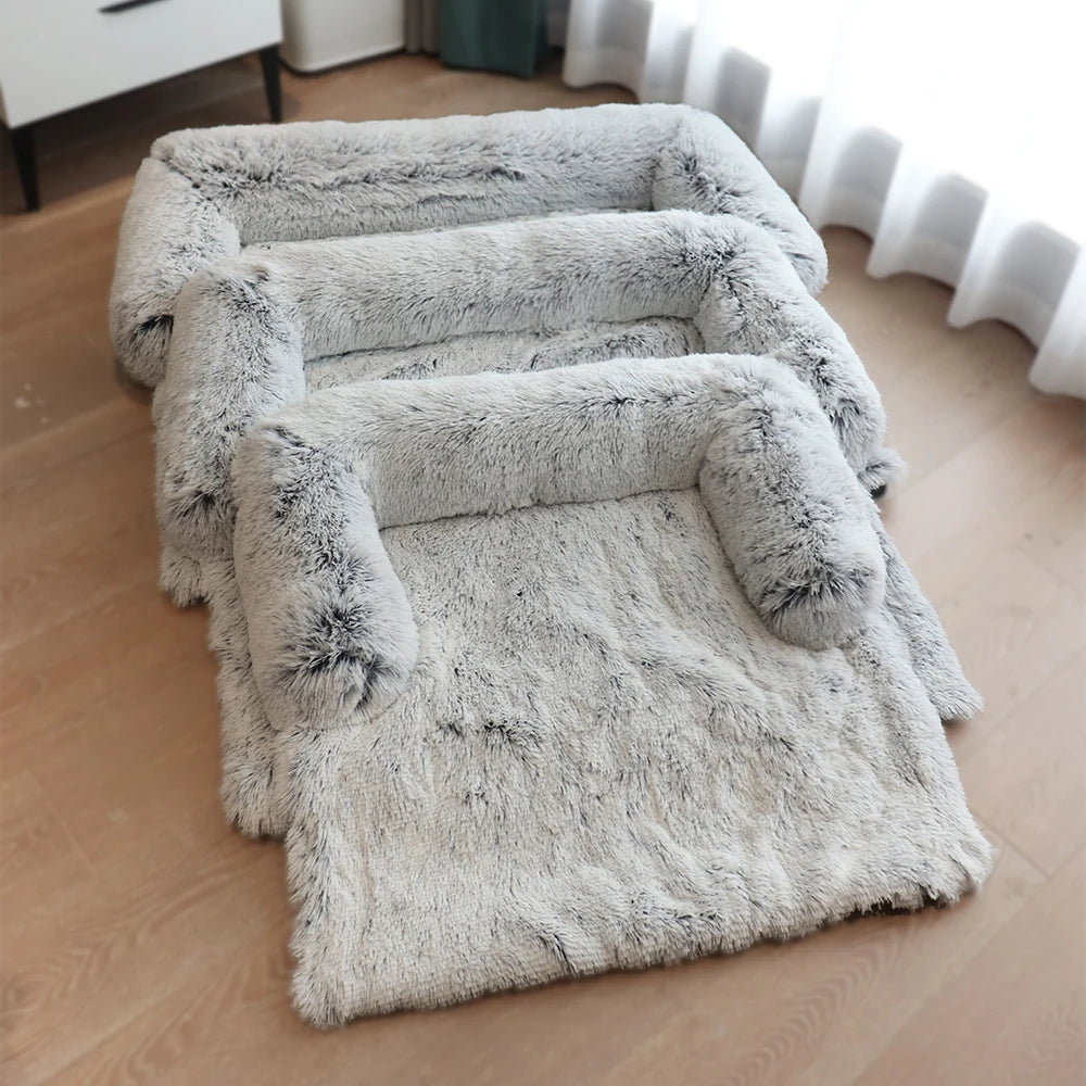 Detachable Pet Sofa Protector Washable Large Dog Bed Calming Bed for Large Dogs Pad Blanket Winter Warm Cat Bed Mat Couches