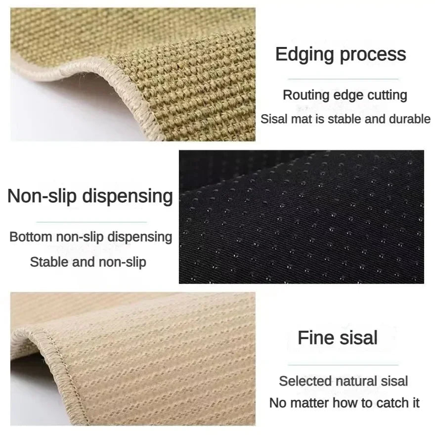 Cat Scratcher Sisal Mat Board for Sharpen Nails Scraper Cats Tree Cat Scratching Post Sofa Mats Furniture Protector