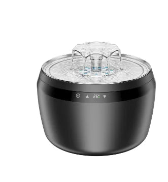 2025 New 2L Smart Pet Water Dispenser Touch Screen Heated Controllable Water Temperature Stainless Steel Cat Water Fountain
