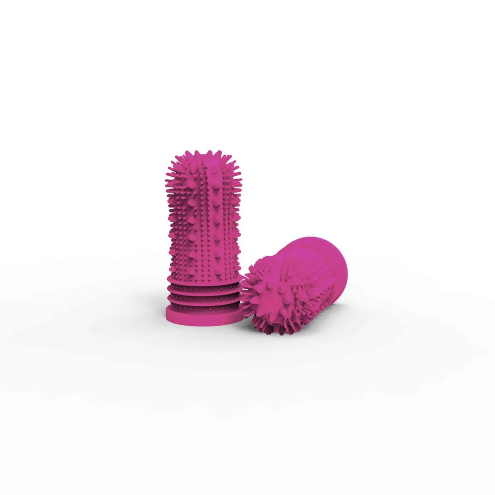 New Sustainable Silicone Pet Finger Toothbrush Non-Toxic Teeth Cleaning Tool for Puppy Dogs Bad Breath Care Dog Brush Pet