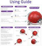 Interactive Cat Toys Ball for Indoor Cats Fast Rolling with Bird Carpet Chirping & Exercise Rechargeable Smart Cat Ball Toys