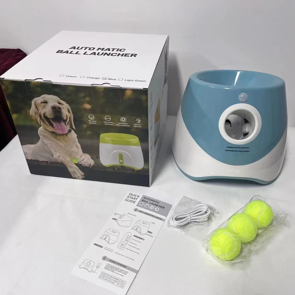 Wholesale Dog Ball Thrower for Dog Automatic Dog Ball Launcher With 3/6/12 Tennis Balls Indoor and Outdoor