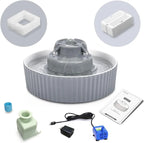 2..1L Ceramic Cat Bowl Cat Fountain with Activated Carbon Filter Custom LOGO Pet Water Dispenser Automatic for Cat Dog Drinking