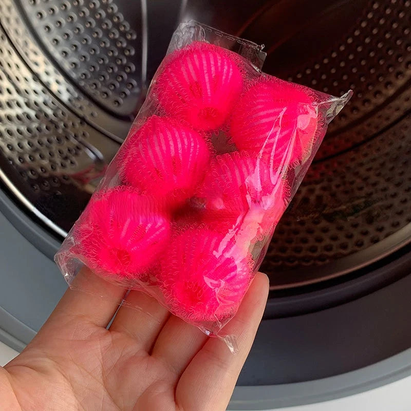 6 Pack Pet Hair Remover Catcher Washer Dryer Balls Washing Machine Laundry Ball Pet Hair Remover for Washing Machines