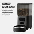 OEM 5L Smart Cat Feeder With Camera 5G Tuya APP Control Automatic Dog Feeding Machine Automatic Pet Feeder
