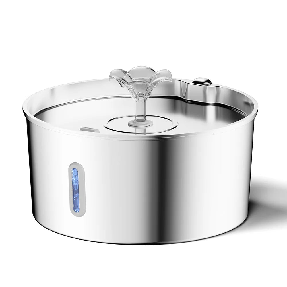 OEM 7L Large Capacity Stainless Steel Automatic Cat Water Fountain for Dogs with Filtration Ultra-quiet Pet Water Dispenser