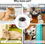 Automatic Laser Cat Toy Pet Interactive Cat Toy USB Rechargeable Indoor 3 Modes Dogs Laser Pointer Toys Cat Products