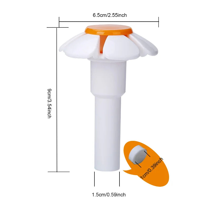 Handmade Plastic Flower Water Tap for Pet Drinking Fountain Replaces Bowl Dispenser Provides Fresh Water for Cats and Dogs