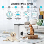 OEM 6L Automatic Dog Feeder With Camera Tuya App Control Dog Dry Food Dispenser WIFI Control Smart Pet Feeder With Camera