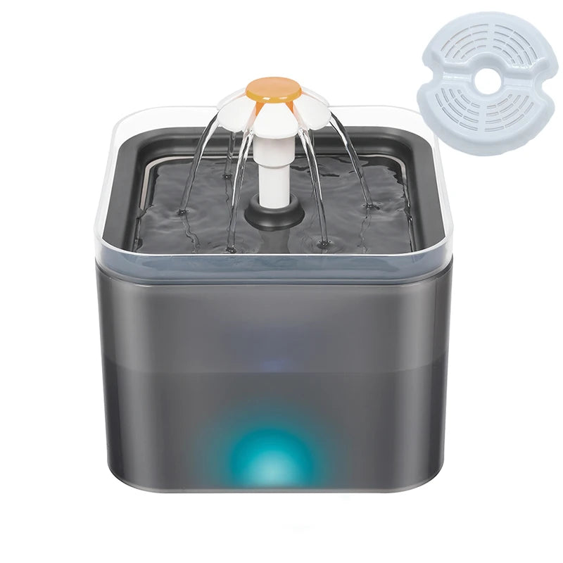 Pet Water Dispenser Automatic Pet Drinking Feeder Cat Water Fountain LED Water Level Display Cat Products