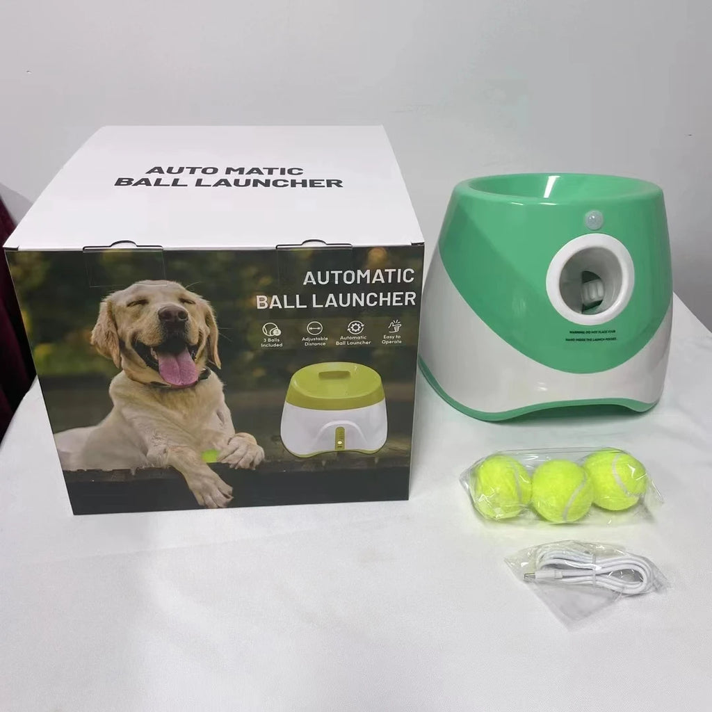 Wholesale Dog Ball Thrower for Dog Automatic Dog Ball Launcher With 3/6/12 Tennis Balls Indoor and Outdoor