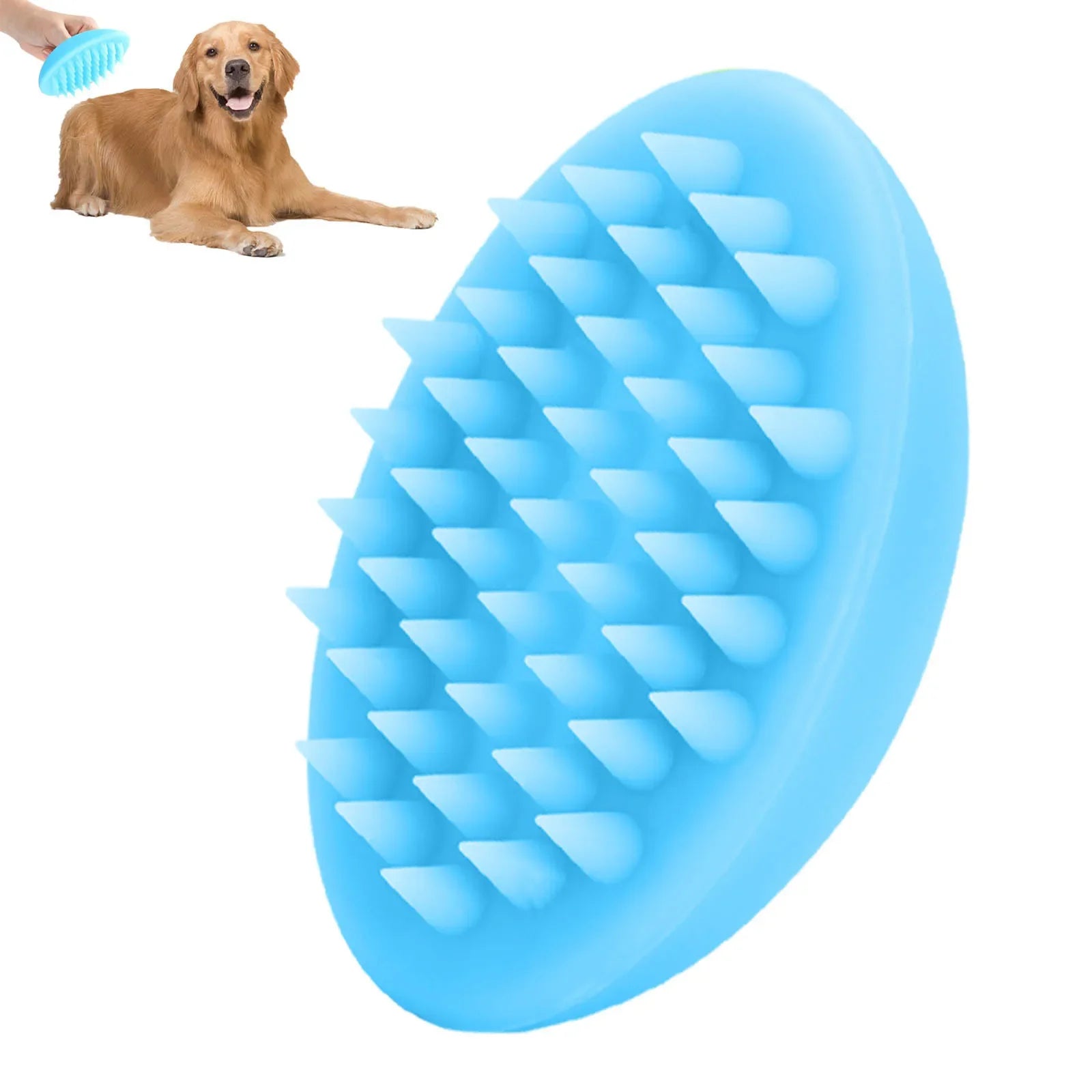 Pet Dog Bath Brushes Silicone Massage Shampoo Portable Cat Shower Brush Pet Grooming Dog Cleaning Tools Dog Products
