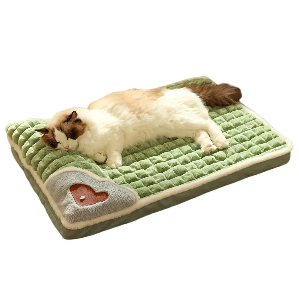 Luxury Modern & Fashionable XL Cat Bed Winter Memory Foam Pet Mat Detachable & Washable for Cats and Large Dogs