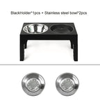 Elevated Dog Bowls with Slow Feeder Dog Bowl Stainless Steel Bowls Adjustable Pet Feeder Stand for Large Medium Dog Products