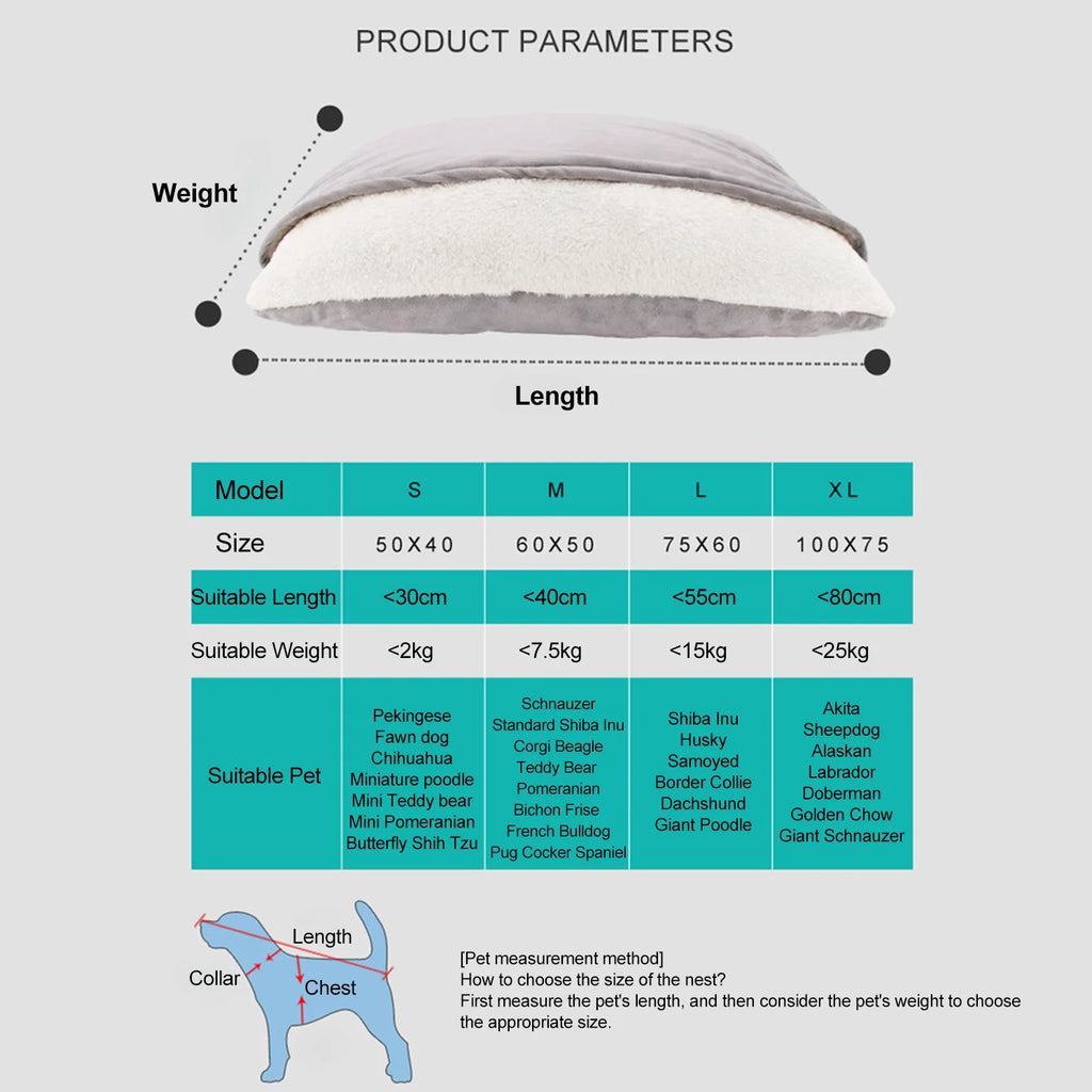 Cozy Cat Nest Pet Bed Winter Warm Semi-Closed Cotton Linen Modern Removable Washable Koala Pocket Bed for Cat Sleeping Summer