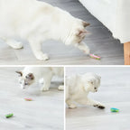 Funny Electric Bugs Cat Toy Automatic Escape Mini Robot Bug Vibration Insect Toys for Cats Battery Operated Cockroach Ladybug