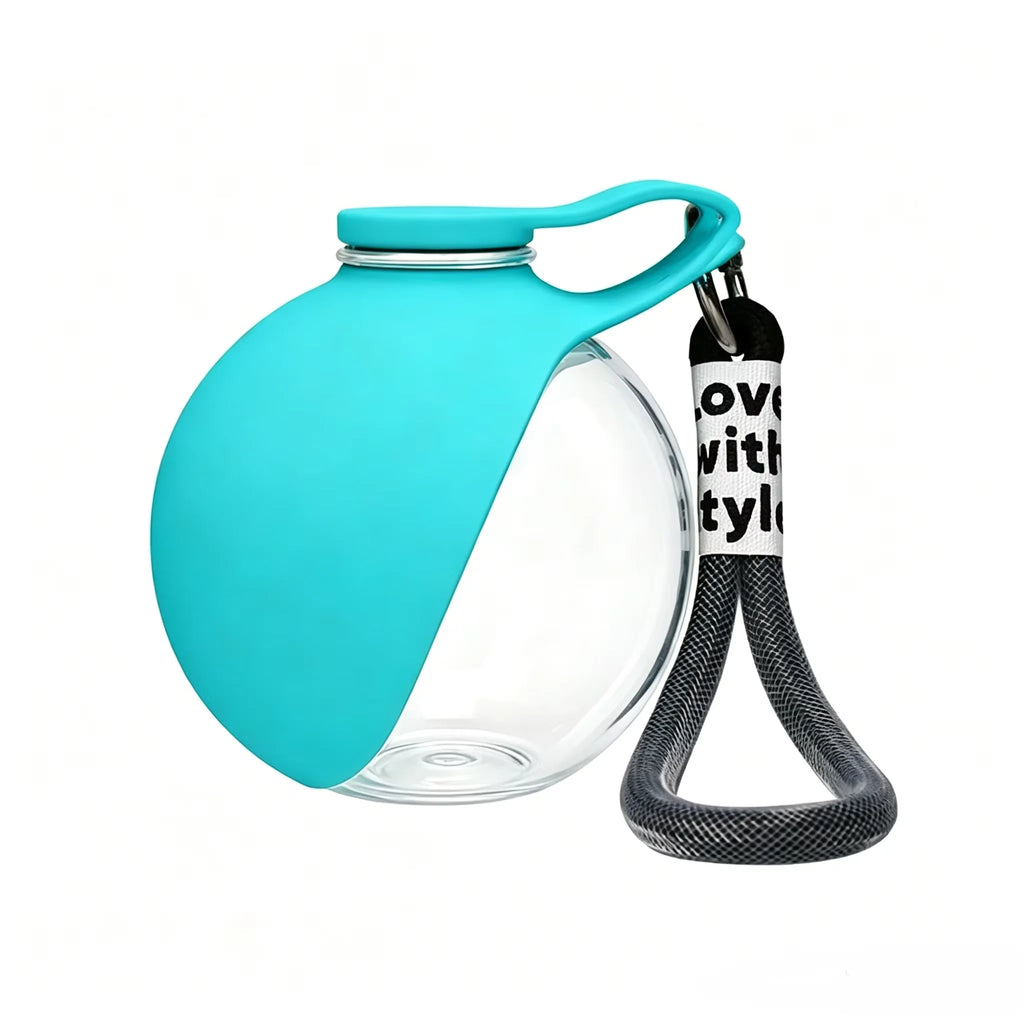 Custom LOGO 285ml Portable Dog Water Bottle Outdoor Dog Water Bottle Foldable Silicone Pet Water Bottle OEM ODM