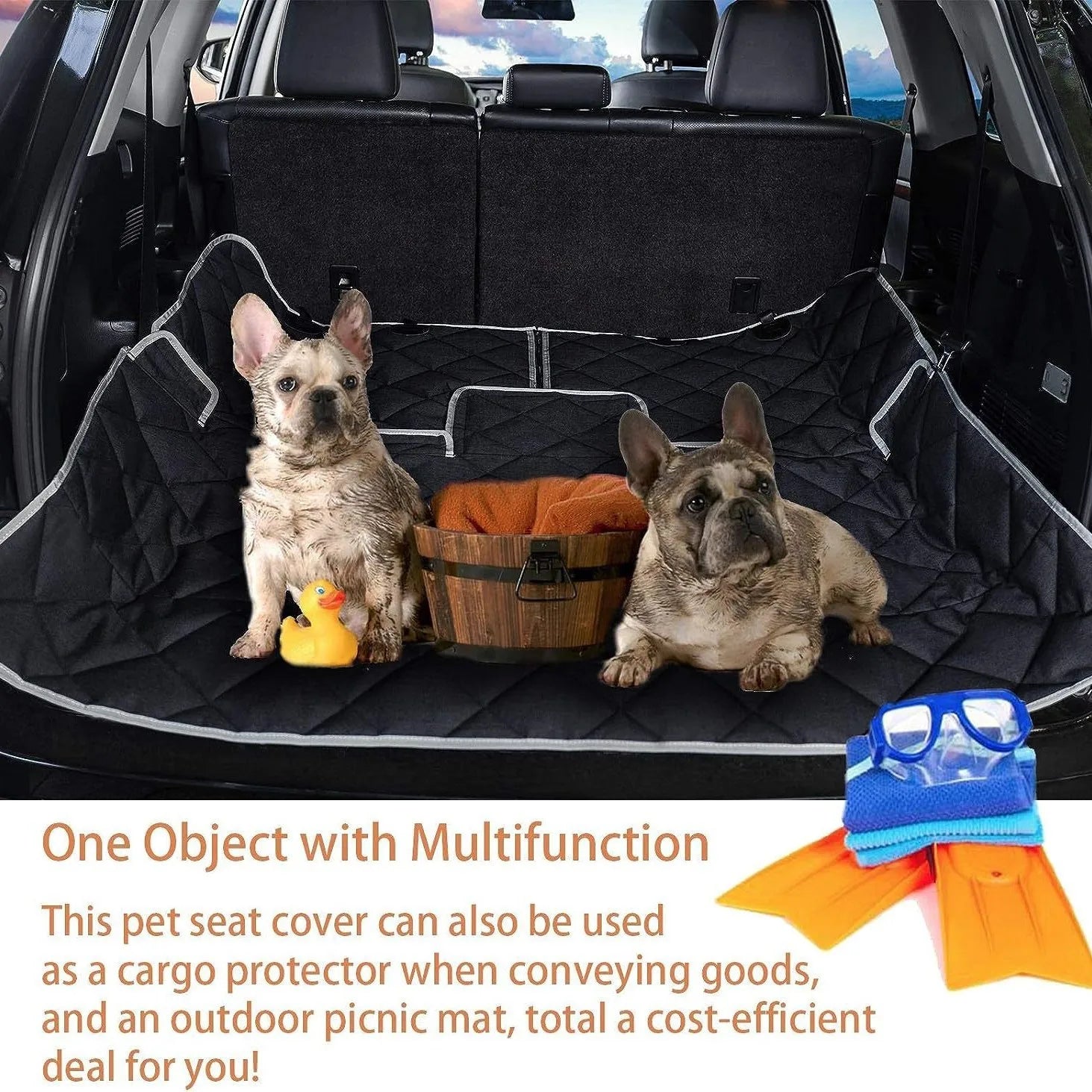Custom Waterproof Travel Bolster Safety Large Dog Car Seat Cover for Dog Luxury Dog Beds Pet Backseat Cover Pet Beds Pet Seat