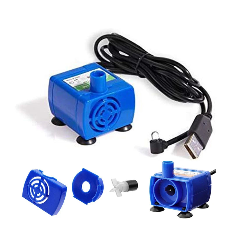 Automatic LED Light Pet Cat Water Fountain Pump Motor Plastic Automatic Power-Off Water Dispenser LED Light Cat Dog Drinking