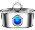 OEM 3.2L Eco-Friendly Stylish Stainless Steel Automatic Cat Water Fountain with Portable Design for Indoor Use
