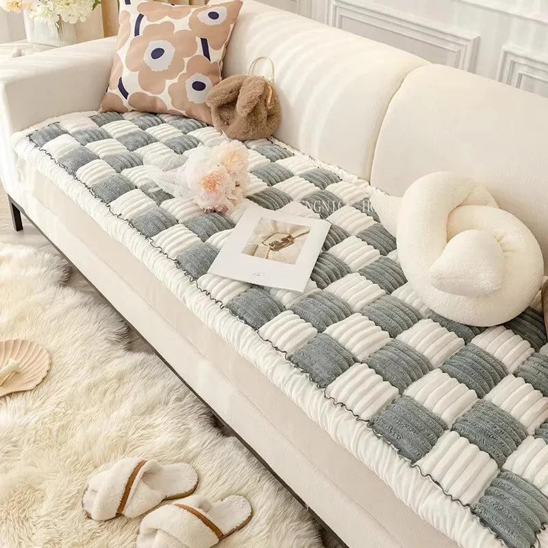 70*180cm/27.5*70.8in Luxury Thicken Cat Sofa Protector Washable Slip Protective Couch Cover Cat Pad Dog Sleeping Bed Cat Mat