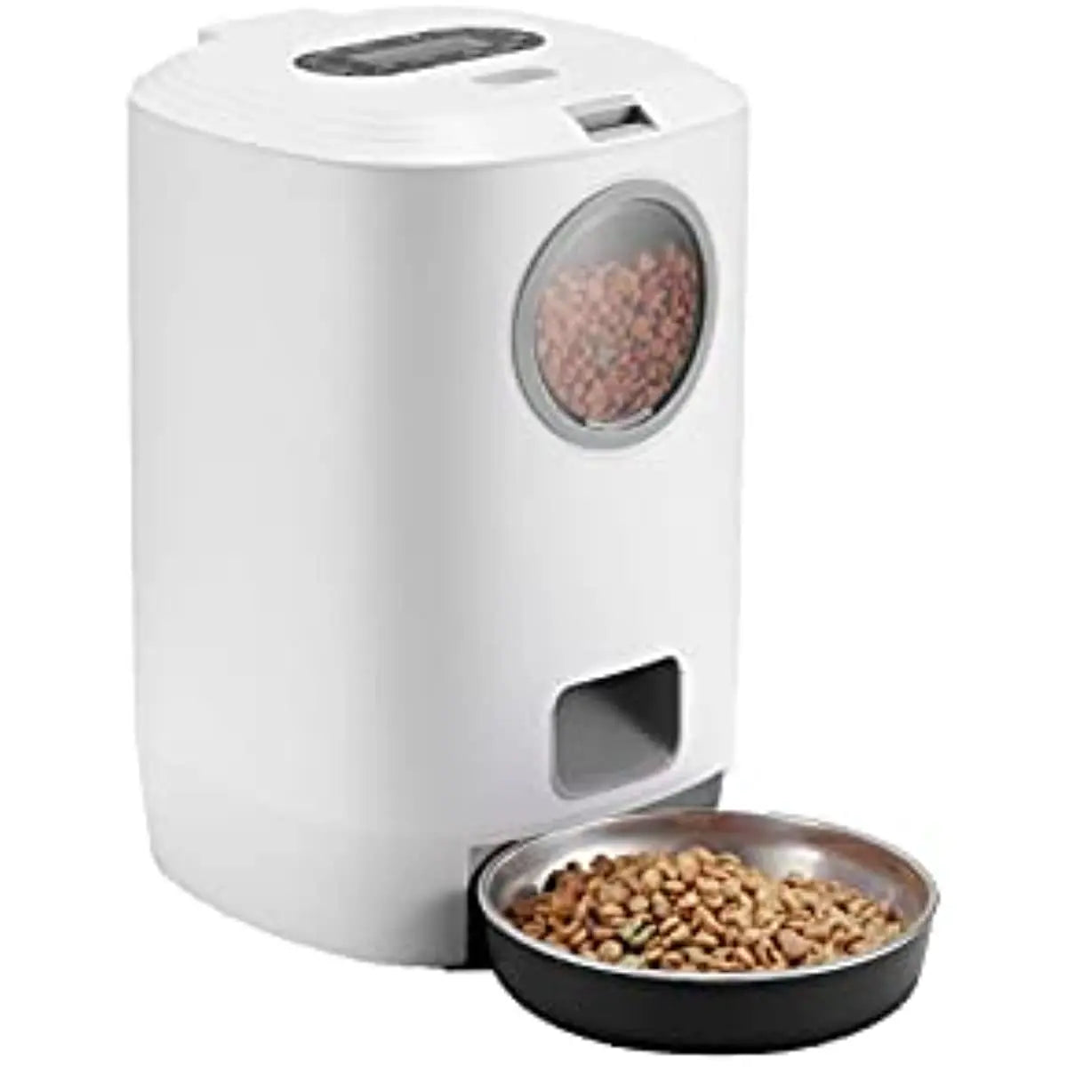4.5L Automatic Dog Feeder With Vsible Windows Smart Pet Feeder for Cat and Dogs Auto 4 Meals Feeding Button Control Dog Feeder