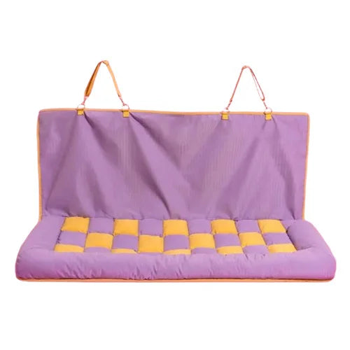 Chessboard Travel Bolster Dog Car Seat Luxury Dog Beds Pet Beds Pet Car Seat with Safety Buckle Car Seat Covers Customized LOGO