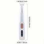 Pet Grooming Clippers Stainless Steel LED Assisted Lighting Safe Low Noise USB Rechargeable Battery Pet Beauty Electric Trimmer