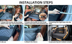 Extended Dog Car Seat Cover for Pet Car Seat Cover Oxford Cat Seat Back Pet Hammock Car Back for Small Medium Large Dogs