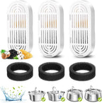 3 Pack Replacement Filters for Stainless Steel Cat Water Fountain Filters Fountain with Water Level Window Carbon Filters