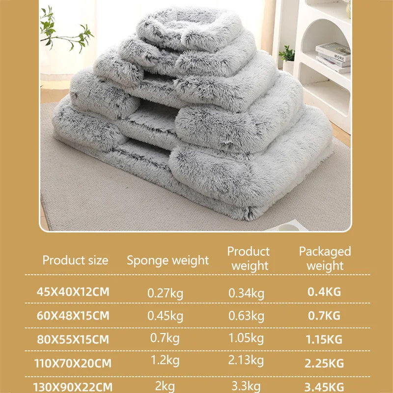 Orthopedic Dog Beds for Large Dogs Fluffy Large Dog Bed with Removable Washable Cover Non-Slip Bottom Foam Couch Bed