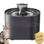 2.2L Automatic Cat Water Fountain Plastic Pet Water Dispenser with Recirculating Filtration System Cat Water Bowl