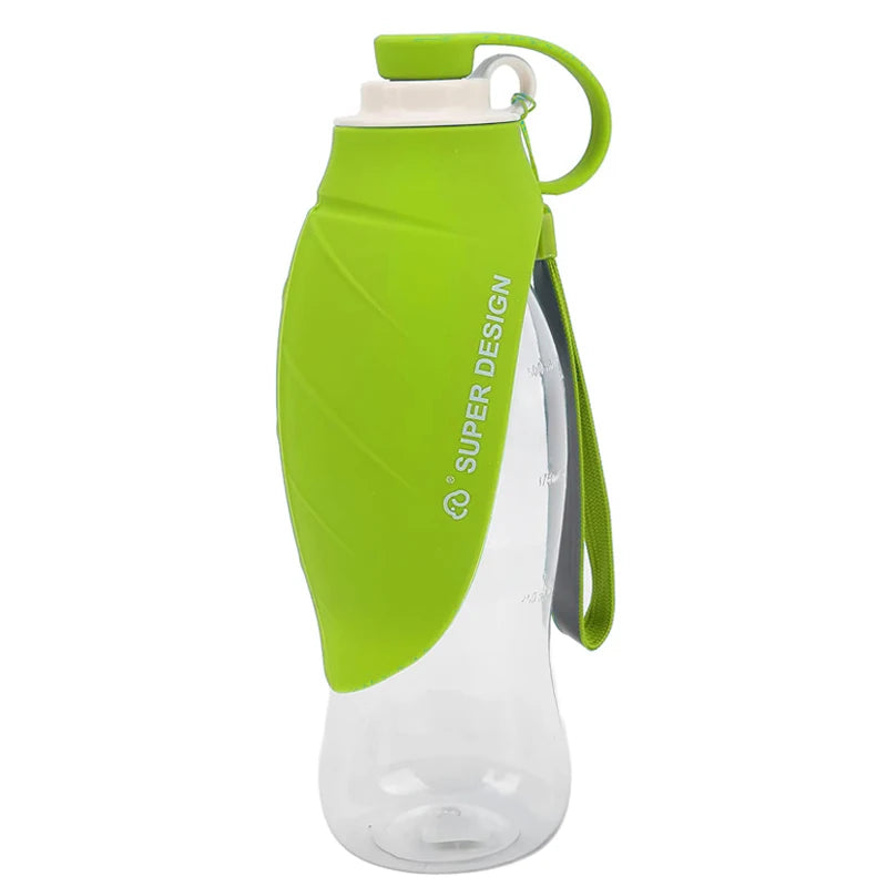 Silicone Portable Dog Travel Bottle Pet Water Dispenser Dog Water Cup Pet Leaf Bottle for Pets on Walks Hike Journeys Car Rides