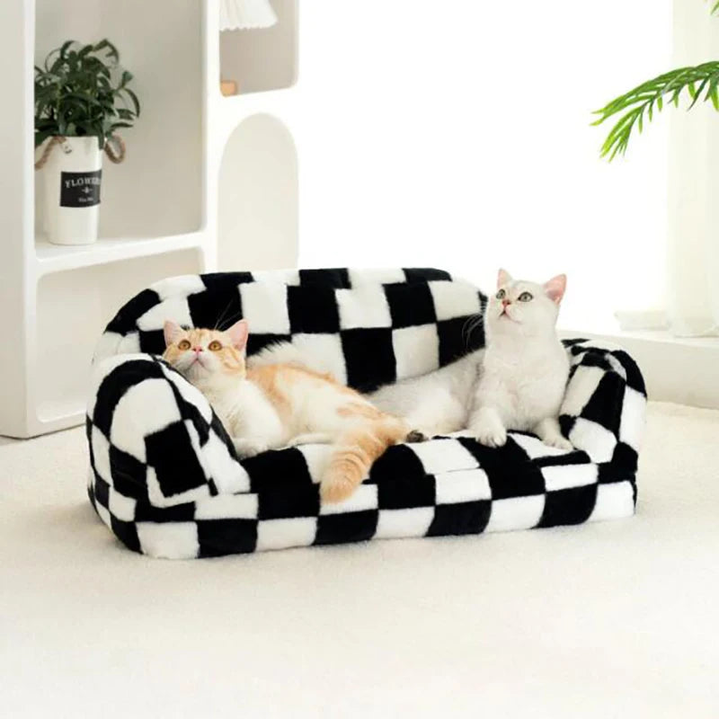 Custom Luxury Cat Bed Soft Disassembled Dog Bed Cat Sofa Customized LOGO Pet Manufacturer Pet Sofa Dog Beds