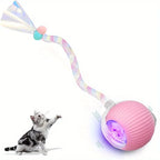 Wholesale Indoor Cat Interactive Ball Toy With Elastic Net Tail Automatic Moving Ball Toy Activation Electric Cat Toy