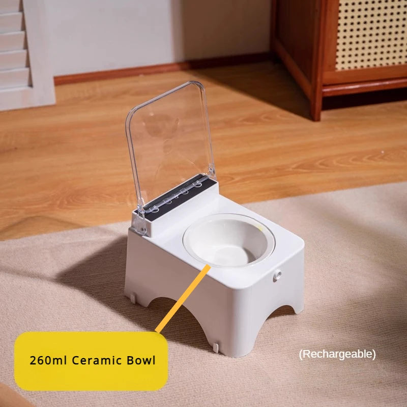 Smart Cat Feeder Plastic Cat & Dog Automatic Infrared Sensor Intelligent Lid Opening Anti-Mouse Pet Food Bowls