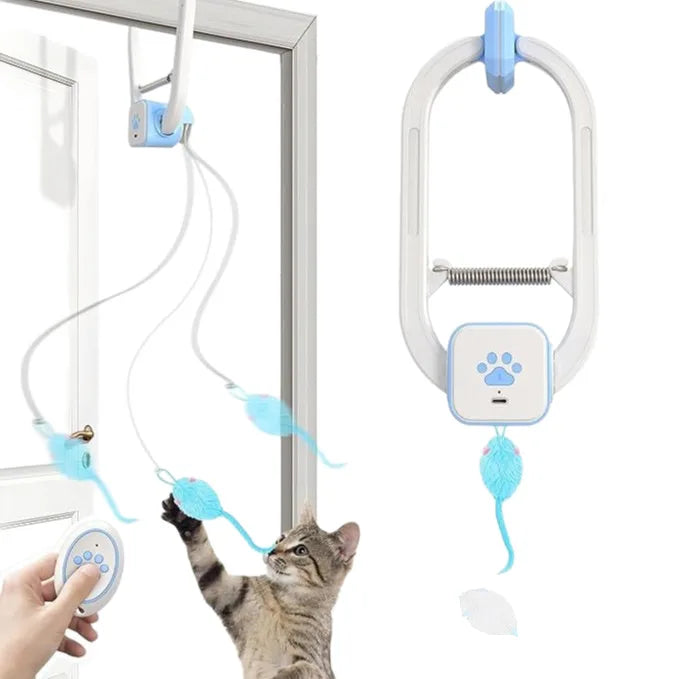 Interactive Cat Toys Indoor Remote Control Automatic Electric Flying Bird Cat Toy Best Kitten & Adult Cat Hanging Exercise Toys