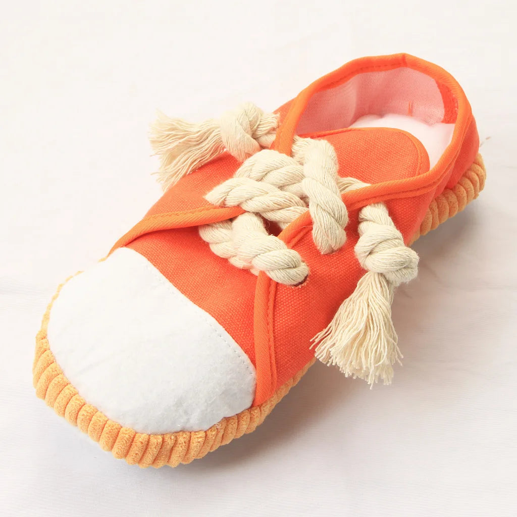 Shoe Dog Chew Toys for Small Medium Dogs Pet Dog Plush Animal Chewing Toy Pet Manufacturer Interactive Pet Toy