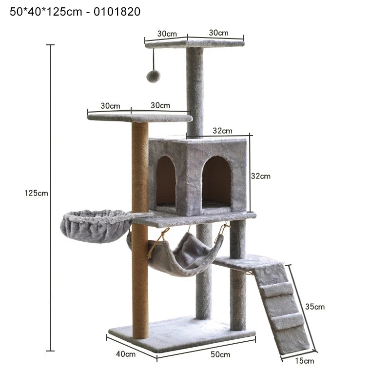 Cat Scratcher Tree Indoor Cat Scratching Posts Stand House Kitty Condo Funny Cat Toys for Kittens Pet Play House
