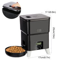 OEM 2L Eco-Friendly Plastic Luxurious Automatic Pet Feeder Smart Dog Cat Food Dispenser LCD Display Battery Powered Timed