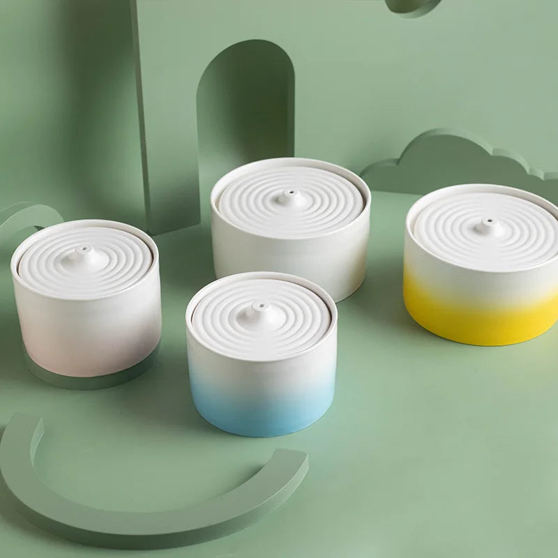 850mL Automatic Ceramic Pet Water Dispenser Smart Cat Water Fountain Dog Drinking Water Circulation Pet Bowls