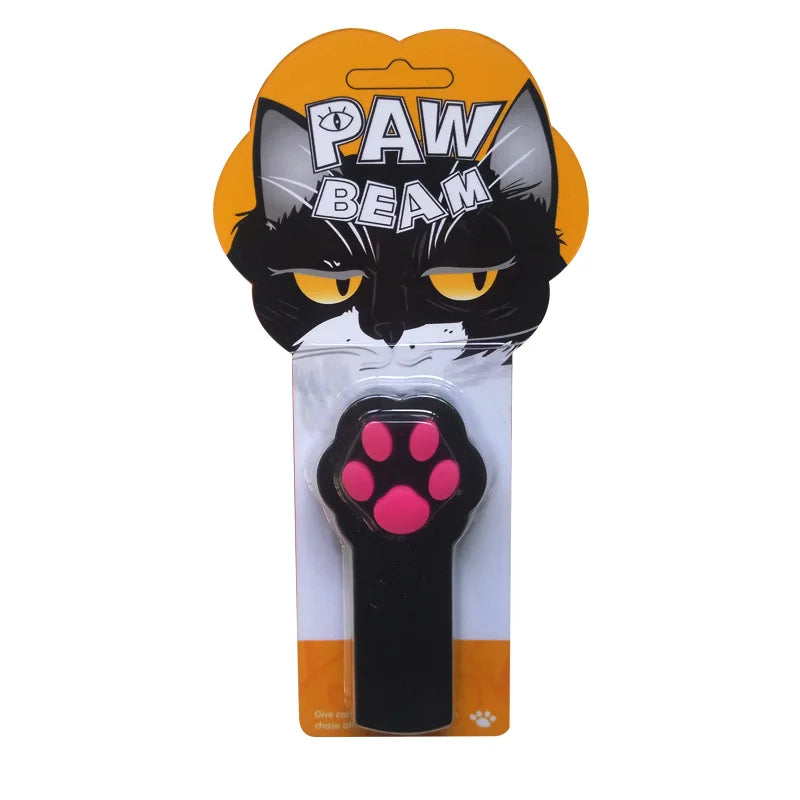 Paw Style Electronic Pet Cat Catch Toys Interactive Cat Toys LED Light Pointer Exercise Chaser Toy Cat Scratching Training Tool