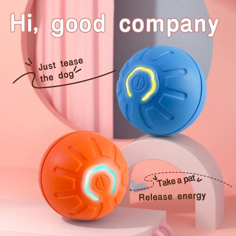 Electric Dog Smart Bouncing Ball Pet Training Dog Cat Interactive Self Moving Toy Automatic Rolling Dog Ball