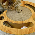 Pet Cat Scratcher Interactive Cat Toys Kitten Scratching Cardboard with Balls Catnip Supply Pet Supplies Toy Cat Products