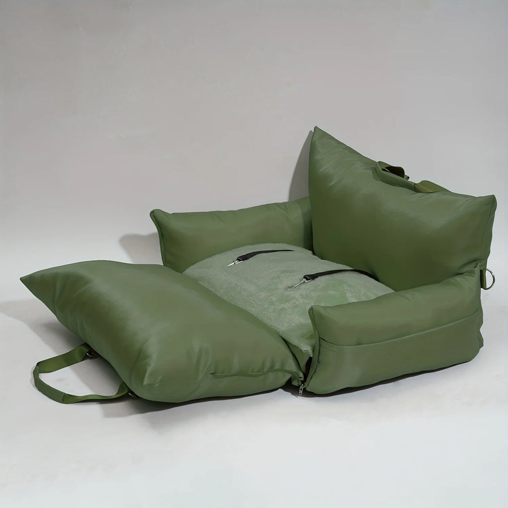 OEM LOGO Durable Dog Car Seat Bed Nest Removable & Washable Fashionable Pet Travel Bag for Small to Medium Dogs