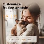 4L/135oz Automatic Pet Feeder for Cats Timed and Quantitative Intelligent Pet Food Dispenser WIFI Remote Control Feeding Machine