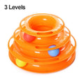 3-Level Interactive Plastic Cat Toy Pet Training Roller Amusement Plate Balls Puzzle Mental Physical Exercise Sustainable