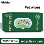 Wholesale Bigger Thicker Pet Wipes for Wiping Pets Dog Cat Pure Water Wet Pet No-rinse Tear Stain Removal Cleaning